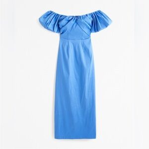 Abercrombie Taffeta Off the Shoulder Midi Dress